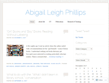 Tablet Screenshot of abigailleighphillips.com